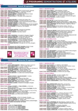 Programme Samedi et Dimanche