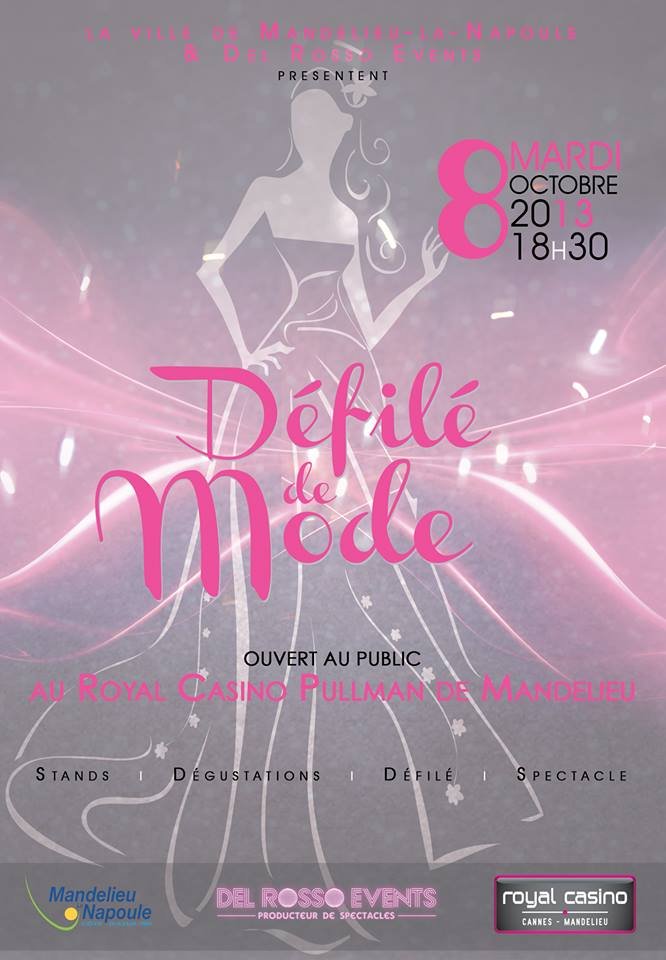 del rosso défilé de mode mandelieu