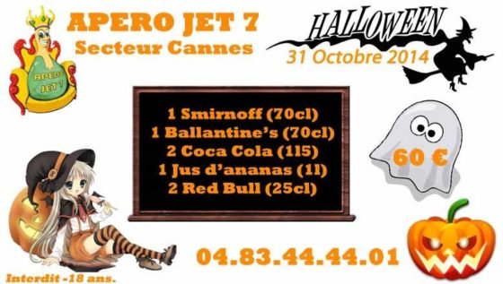 apero jet 7 cannes halloween