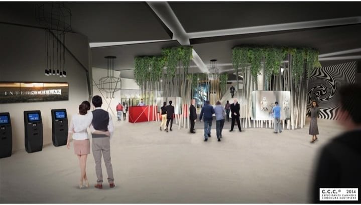 Espaces de restauration et de loisirs du futur multiplexe de Cannes La Bocca