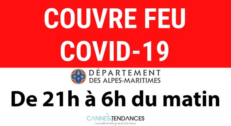 COUVRE FEU dans les Alpes Maritimes à partir de ce Samedi !