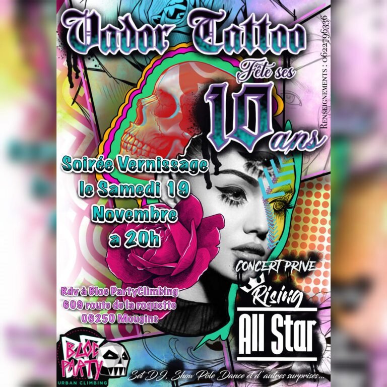 Soirée « Vernissage et Concert » by Vador Tattoo ce 19 novembre