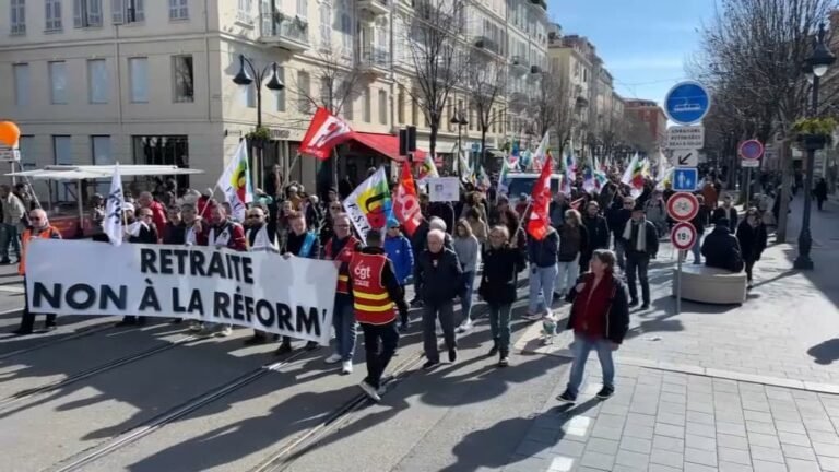 25.000 Manifestants à Nice Selon les Syndicats, 5650 Selon la Préfecture