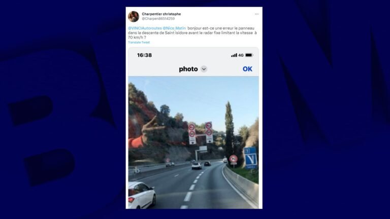 70 km/h sur l&rsquo;A8? Un panneau sème le doute chez les automobilistes niçois