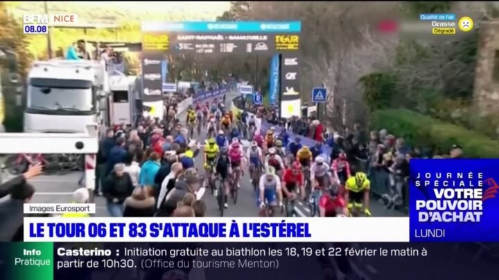 Cyclisme: le Tour des Alpes-Maritimes et du Var fait étape à l'Estérel