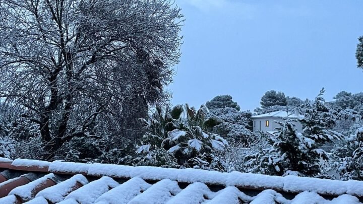 EN IMAGES. La neige recouvre le sud de la France ce lundi