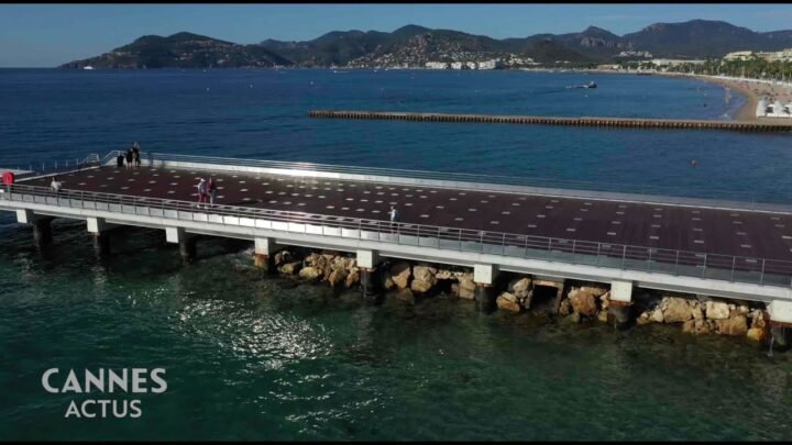 Inauguration de la jetée Guillaume Apollinaire à Cannes