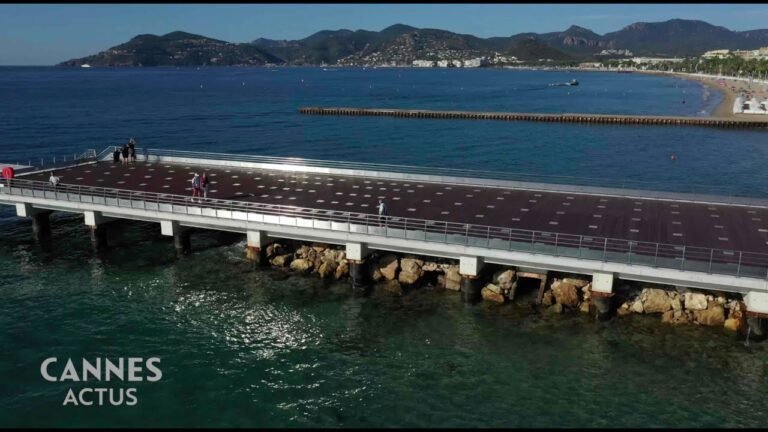 Inauguration de la jetée Guillaume Apollinaire à Cannes