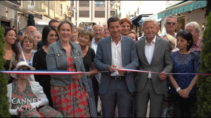 Inauguration des rues du 24 Août, des Frères Casanova et Hélène Vagliano à Cannes