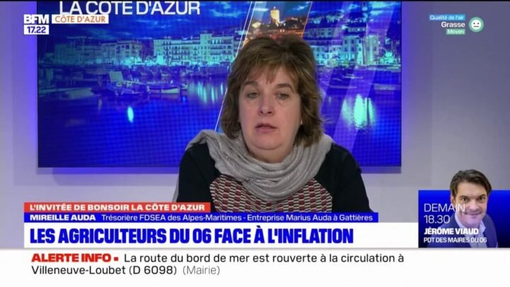 Mireille Auda, trésorière de la FDSEA des Alpes-Maritimes : “Les prix de l’énergie ont été multipliés par 5 ou 6”