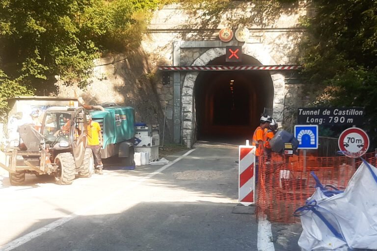 Sospel : Mise à jour sur les travaux de sécurisation des tunnels de Castillon sur la RD 2566