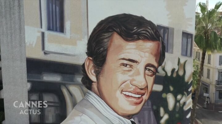 Une gigantesque fresque murale en hommage à Jean-Paul Belmondo à Cannes