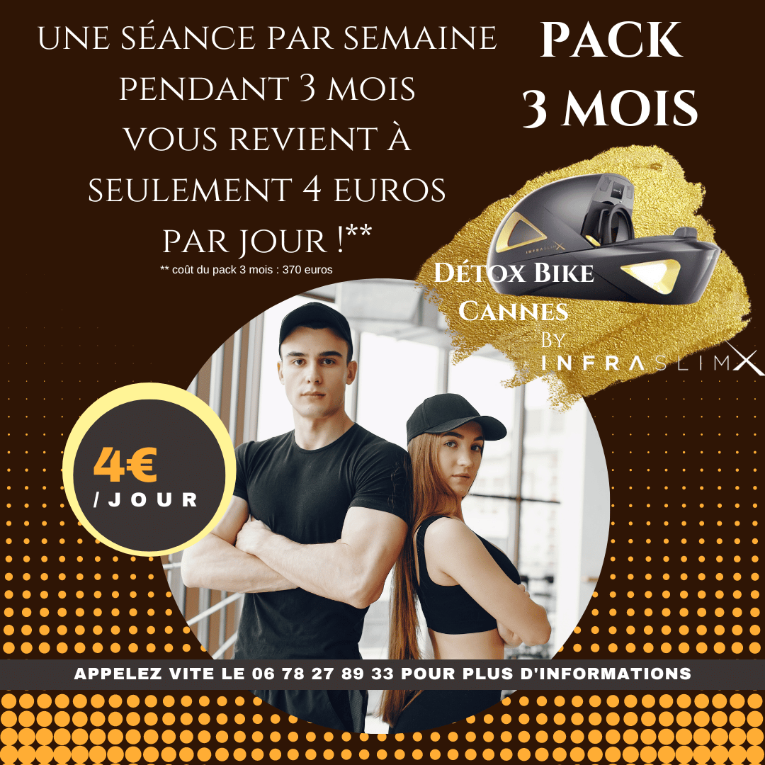 pack 3 mois detox bike by infraslimx cannes
