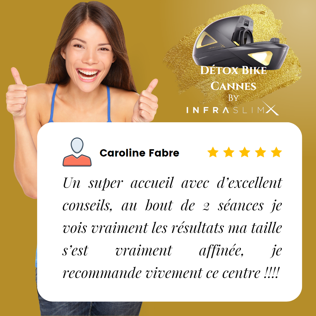 avis caroline detox bike by infraslimx cannes