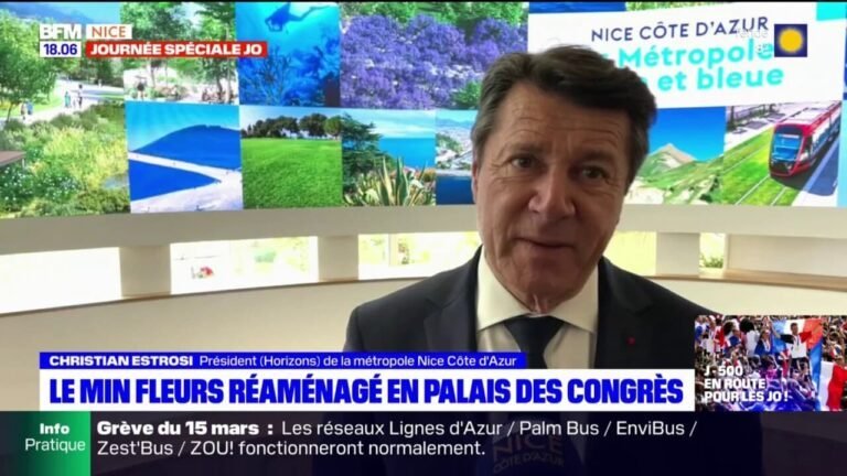 Présentation du réaménagement du MIN fleurs de Nice en Palais des Expos par Christian Estrosi