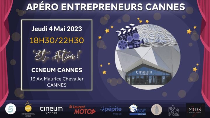 Apéro des Entrepreneurs au Cineum ce jeudi 4 Mai !
