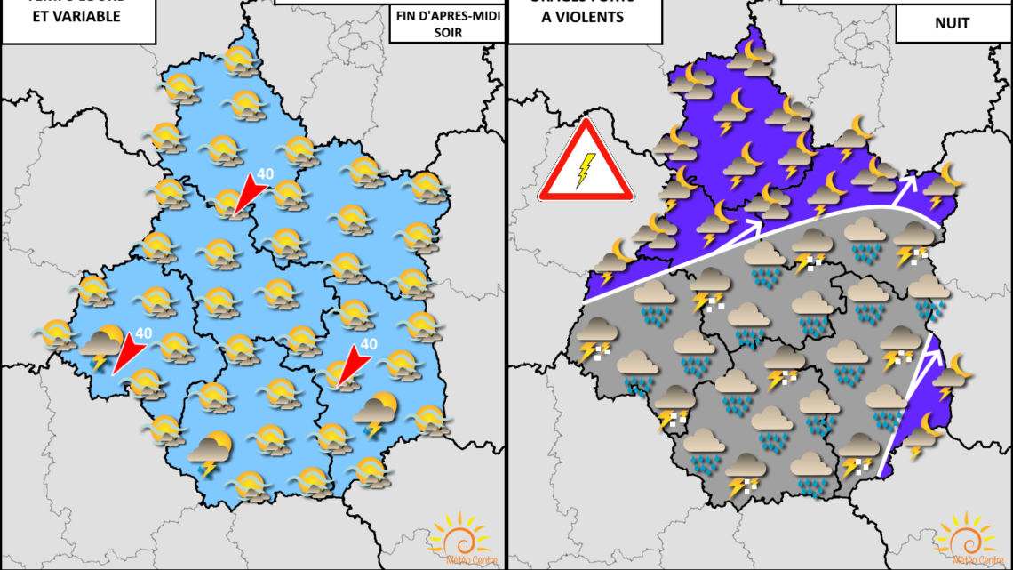Orages attendus dans un temps variable Orages attendus dans un temps variable