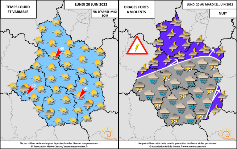 Orages attendus dans un temps variable