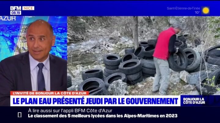Titre proposé : La sécheresse précoce assèche le fleuve côtier le Loup, atteignant un niveau historiquement bas