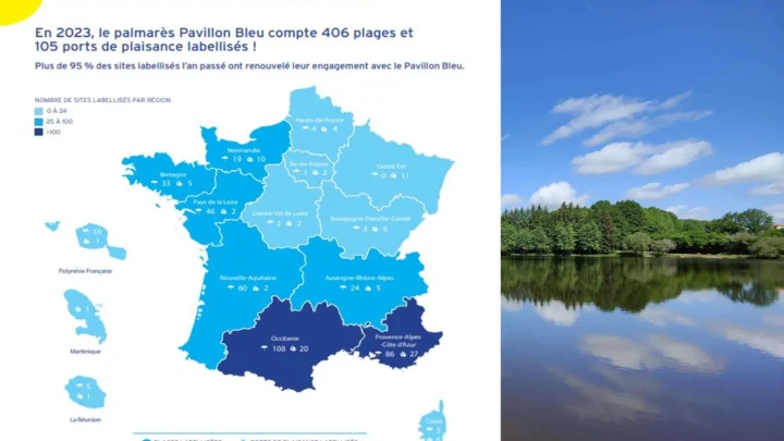 Découvrez la liste complète des 511 plages et ports de plaisance labellisés Pavillon Bleu pour l’année 2023.