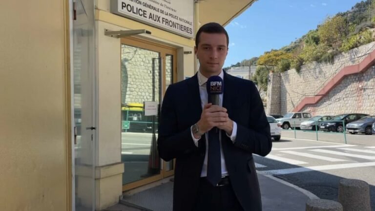 Nouveau titre : Jordan Bardella s&rsquo;oppose à la présence des forces de l&rsquo;ordre à la frontière de Menton