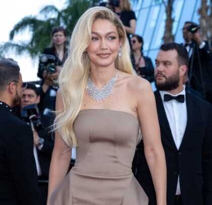 La célèbre Gigi Hadid fait sa première apparition à Cannes 🤩🎥 #cannes2023 #gigihadid