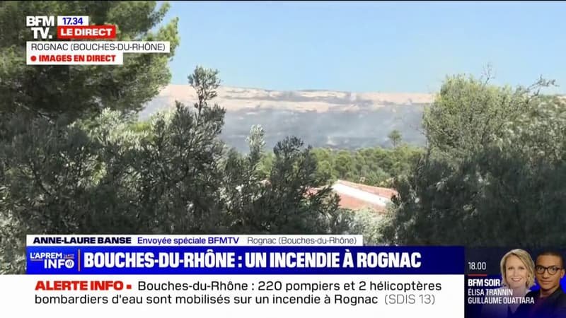 Incendie dévastateur en cours sur le plateau de Rognac dans les Bouches-du-Rhône Incendie dévastateur en cours sur le plateau de Rognac dans les Bouches-du-Rhône