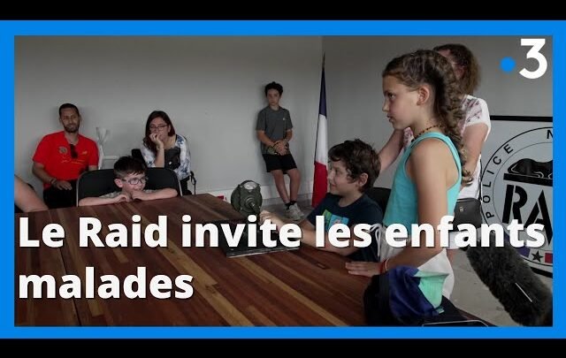 Invitation exceptionnelle du Raid aux enfants malades pour découvrir cette police d’élite à Marseille