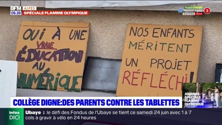 Les parents d’élèves expriment leur refus de l’utilisation des tablettes numériques au collège (04)