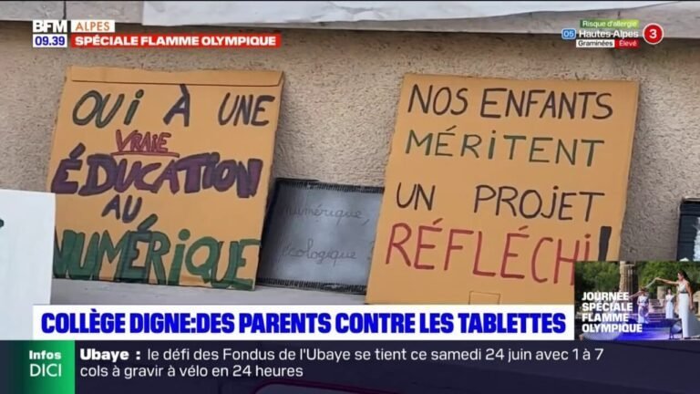 Les parents d&rsquo;élèves expriment leur refus de l&rsquo;utilisation des tablettes numériques au collège (04)