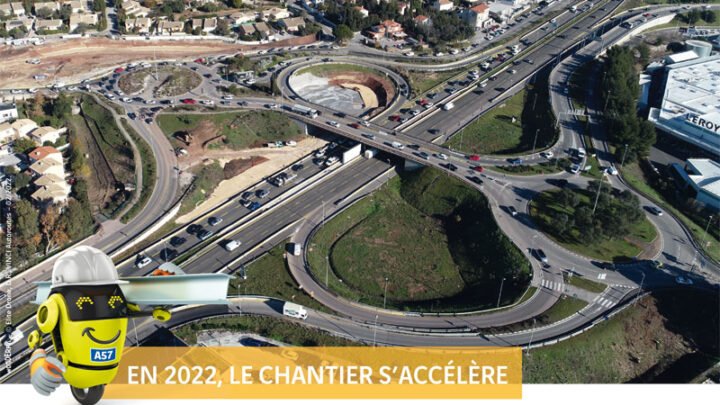 L’extension de l’autoroute A 57 à Toulon progresse positivement