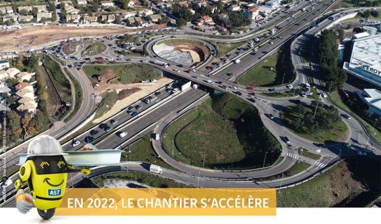 L’extension de l’autoroute A 57 à Toulon progresse positivement