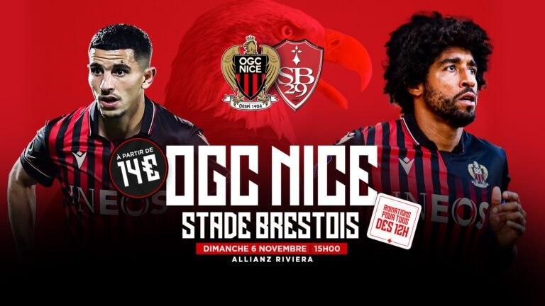 Le duel tant attendu entre l’OGC Nice et Brest: un match clé de la Ligue 1 ce dimanche