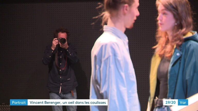 Toulon : Vincent Berenger peint un tableau des coulisses de Châteauvallon-Liberté