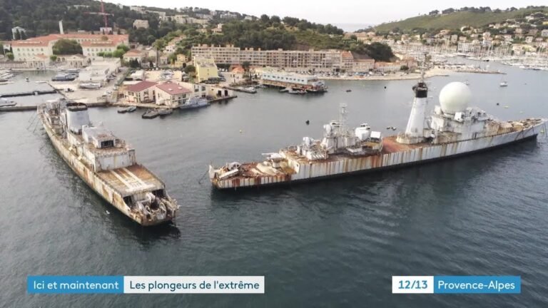 Une journée d&rsquo;exercice des plongeurs de bord à Saint-Mandrier-sur-Mer, Var.