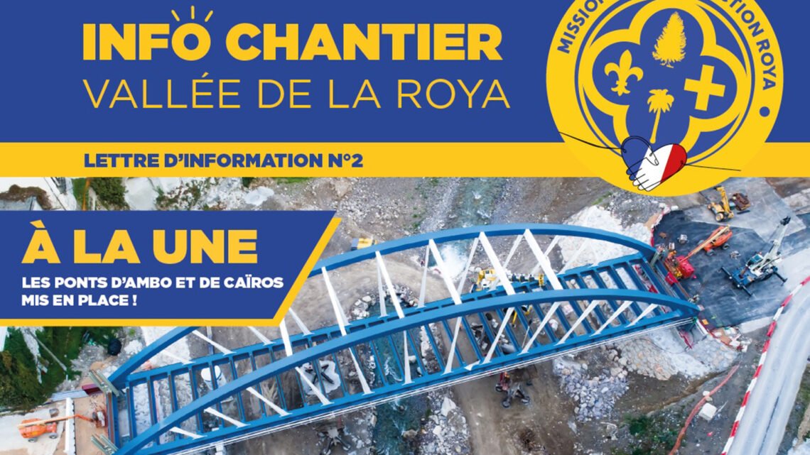Dernières nouvelles de l’avancée des travaux dans la Roya grâce à la lettre d’information chantier Dernières nouvelles de l’avancée des travaux dans la Roya grâce à la lettre d’information chantier