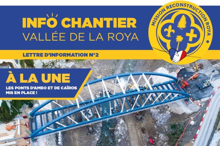 Dernières nouvelles de l&rsquo;avancée des travaux dans la Roya grâce à la lettre d&rsquo;information chantier