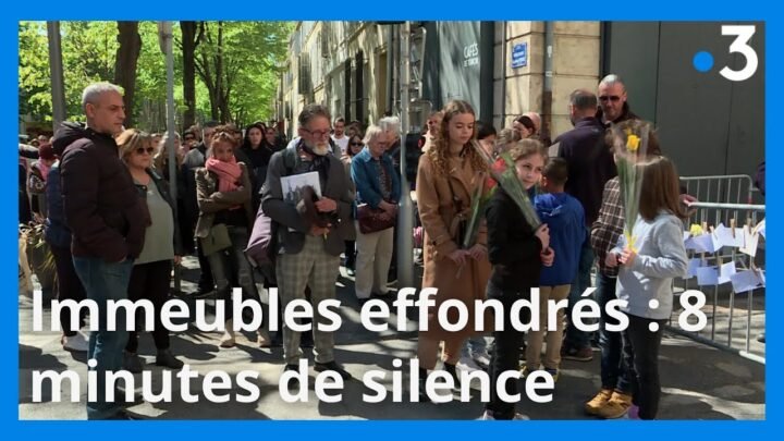 Hommage solennel aux victimes des immeubles effondrés à Marseille : 8 minutes de silence
