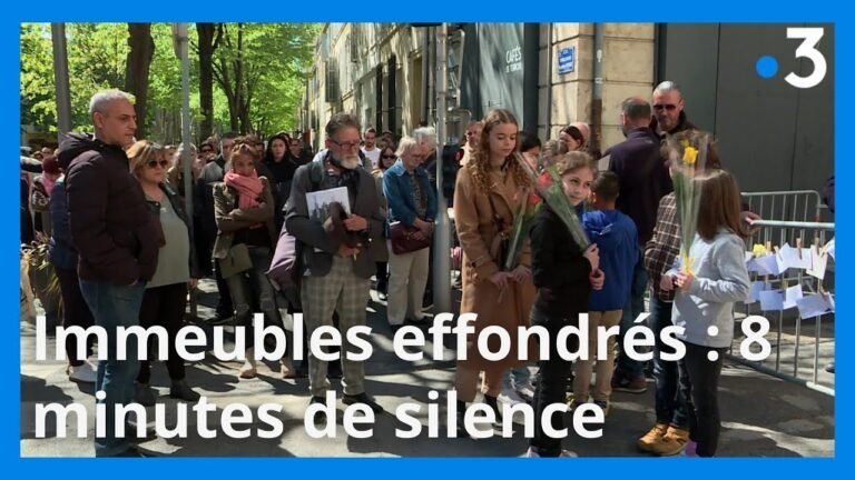 Hommage solennel aux victimes des immeubles effondrés à Marseille : 8 minutes de silence