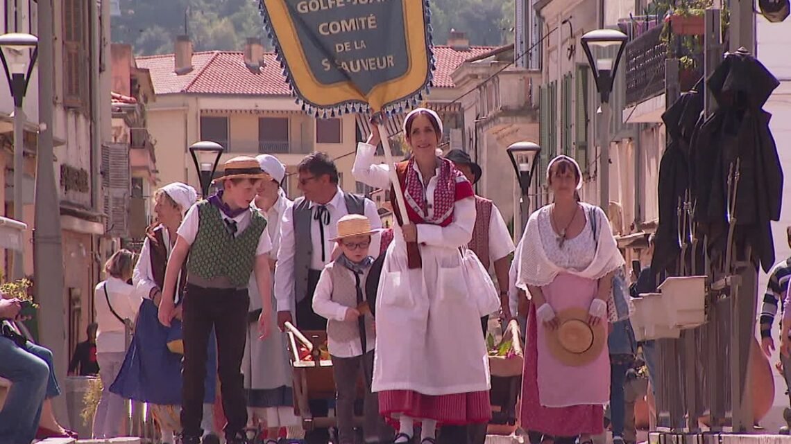 La tradition locale de la fête de la fleur d’oranger est célébrée à Vallauris Golfe-Juan La tradition locale de la fête de la fleur d’oranger est célébrée à Vallauris Golfe-Juan