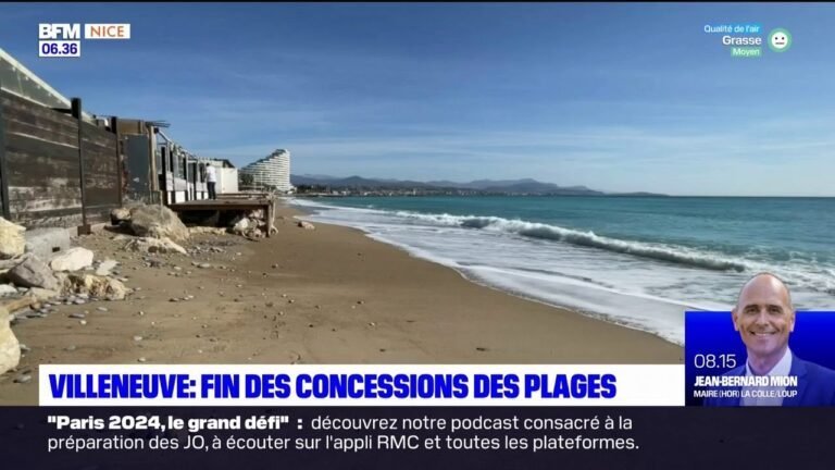 Les plages privées de Villeneuve-Loubet subissent leur dernier été en raison de l&rsquo;érosion côtière