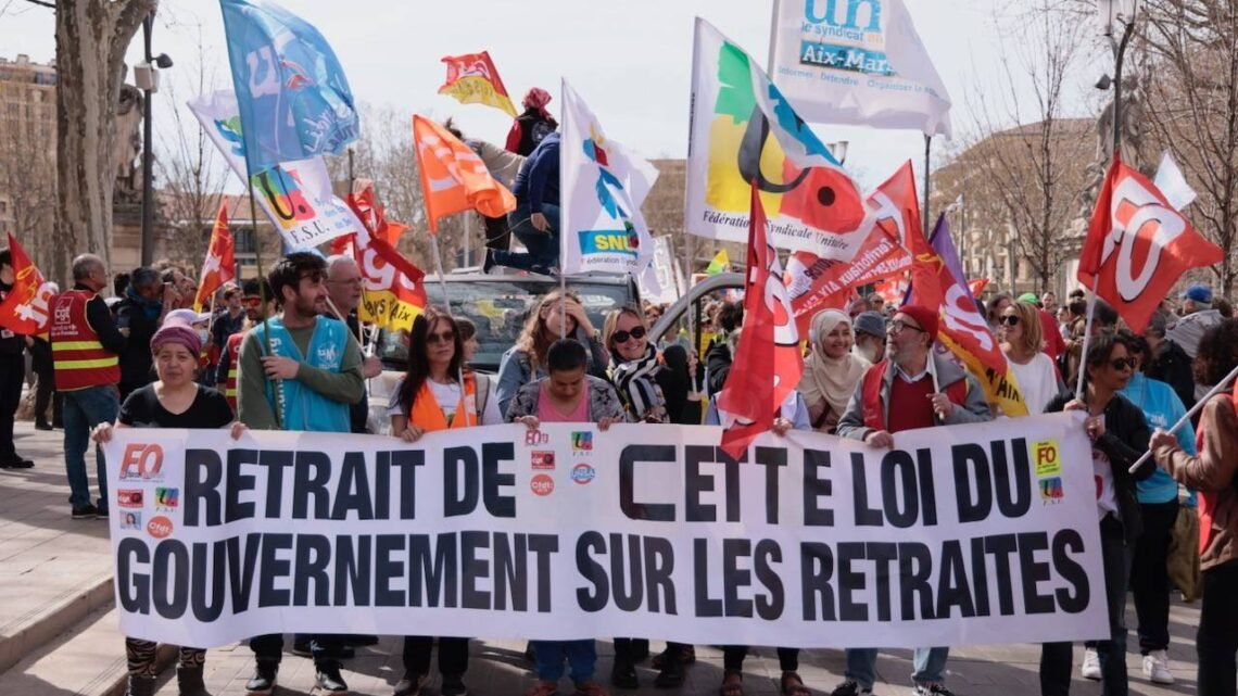 Manifestations pour les retraites à Aix-en-Provence en ce début d’avril Manifestations pour les retraites à Aix-en-Provence en ce début d’avril