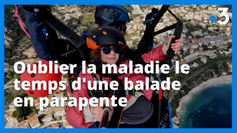 Des enfants atteints de cancer font du parapente à Roquebrune-Cap-Martin