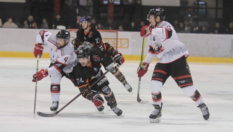 Les Aigles de Nice triomphent sur Cergy-Pontoise lors d&rsquo;un match de hockey passionnant