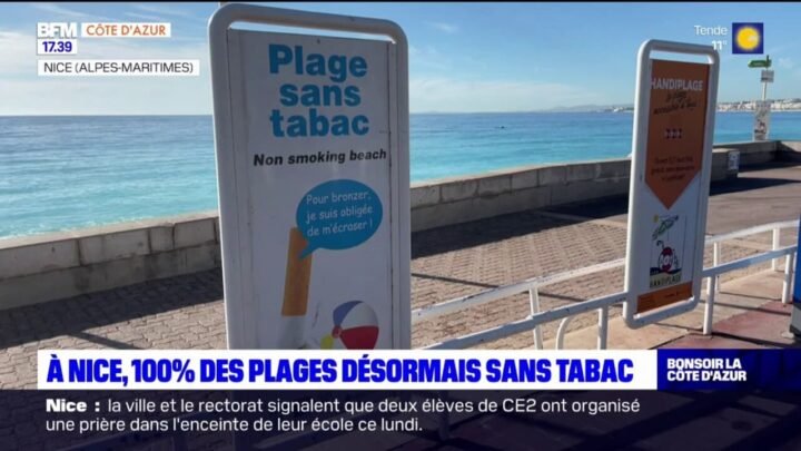 Nice: Plages sans tabac de mai à septembre