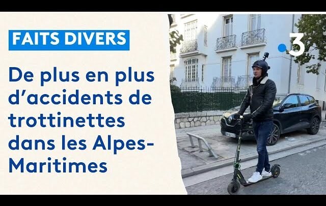 De plus en plus d’accidents de trottinettes dans les Alpes-Maritimes
