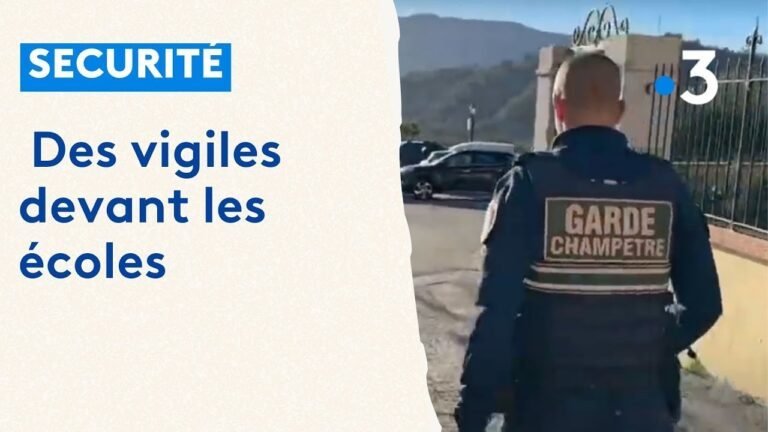 La sécurité des enfants dans le village des Alpes-Maritimes renforcée par la présence de vigiles devant l&rsquo;école