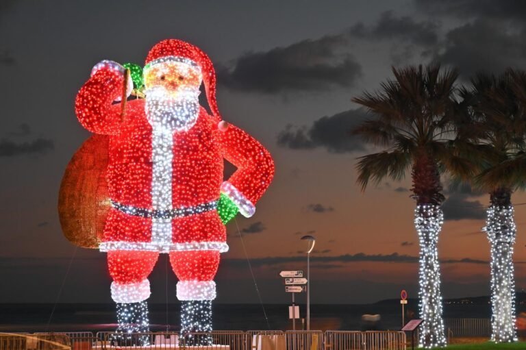 Les lumières féeriques de Noël illuminent la copropriété de Cagnes-sur-Mer