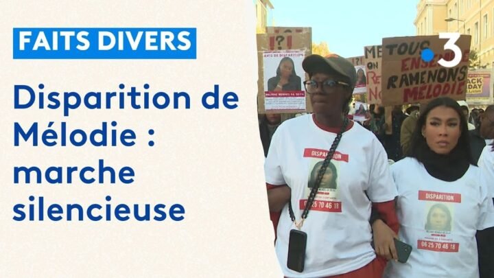 Marche silencieuse à Marseille en hommage à Mélodie, disparue