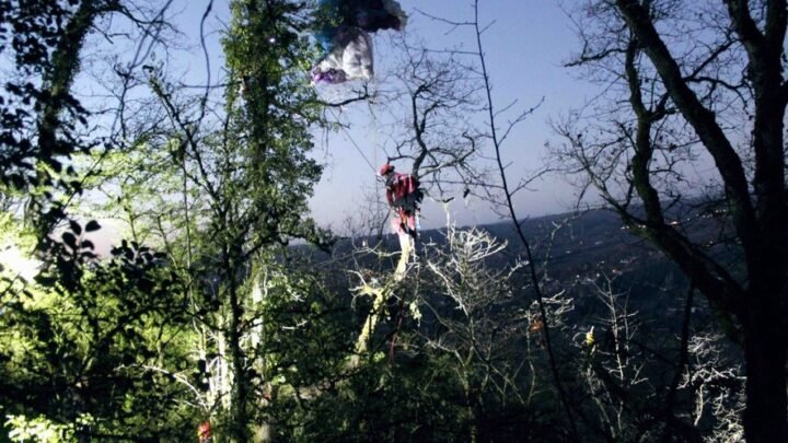 Opération de sauvetage : 17 pompiers à la rescousse d’un parapentiste dans les arbres